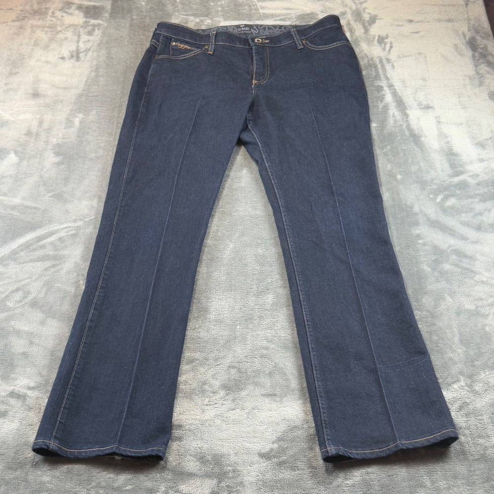 Wrangler Q-Baby Ultimate Riding Jeans Dark Wash Bootcut WRQ20DD 13/14x34 Womens